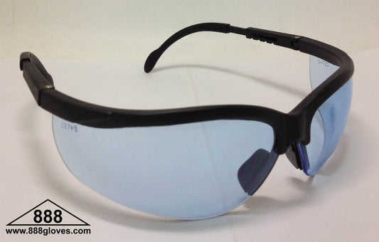 99-T8800-G - Safety Glasses - Wolverine - Black Half Frame Grey Tinted Lenses