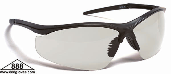 Safety Glasses - Torpedo - Black Half Frame with Clear Lenses - 99-T8900-C - 12 Pairs of Glasses