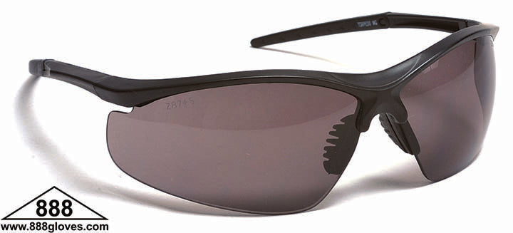 Safety Glasses - Torpedo - Black Half Frame with Grey Tinted Lenses - 99-T8900-G - 12 Pairs of Glasses