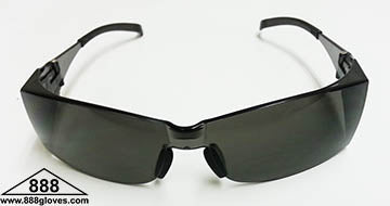 Safety Glasses - Blade - Frameless with Grey Tinted Lenses - 99-T9100-G - 12 Pairs of Glasses