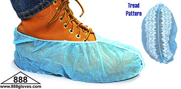 00-8002-L-400 / 00-8002-L-400 -  Shoe Cover - Polypropylene Spun Bond - Non-skid - Blue
