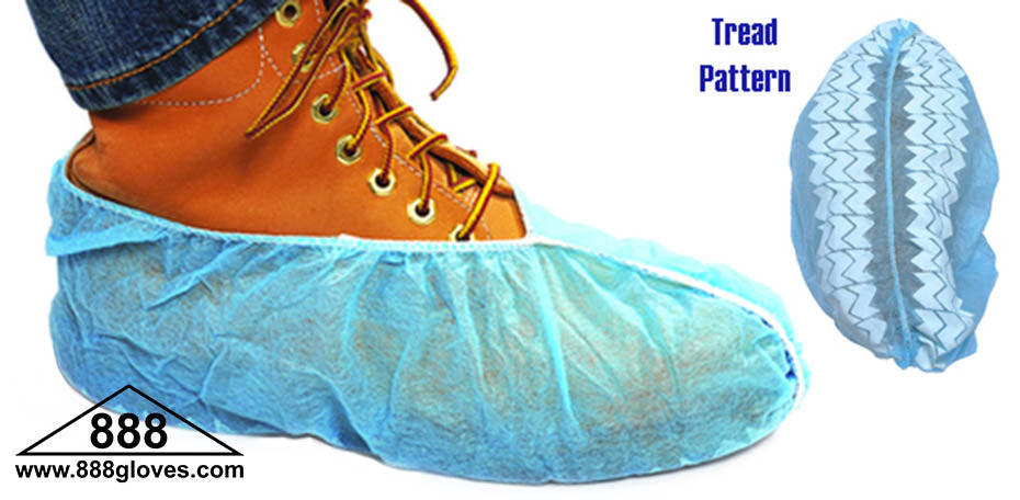 00-8002-L-400 / 00-8002-L-400 -  Shoe Cover - Polypropylene Spun Bond - Non-skid - Blue