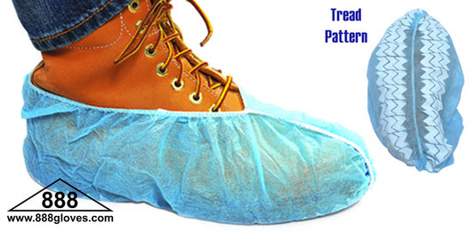 00-8002-L-400 / 00-8002-L-400 -  Shoe Cover - Polypropylene Spun Bond - Non-skid - Blue
