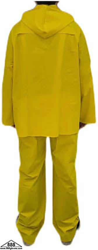 10-600 - Rain Suit - 2 Piece - PVC Polyester - Yellow
