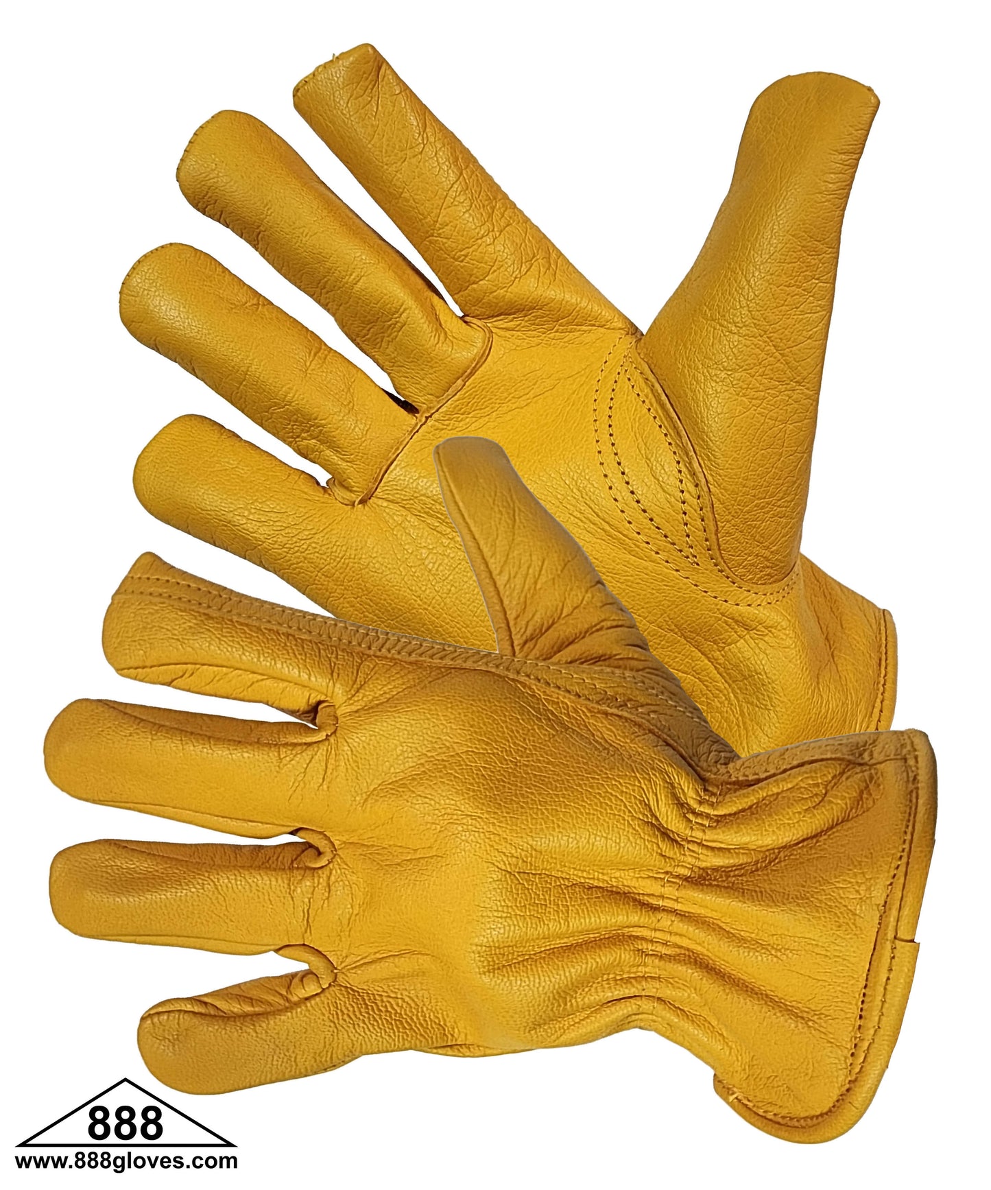 32-1393GB - Driver Gloves - Goat Skin, Keystone Thumb - Golden Brown