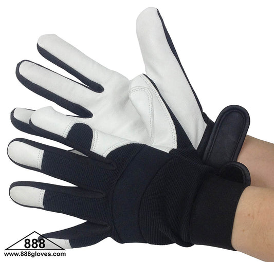 33-8001 - Mechanic Gloves - Goat Skin Glove - Black