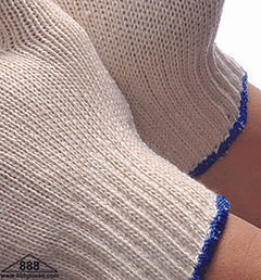 50-1600 - String Knit Gloves - 600g - Natural White