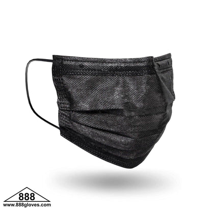 90-103BK - 3 Ply Earloop Face Mask - Black
