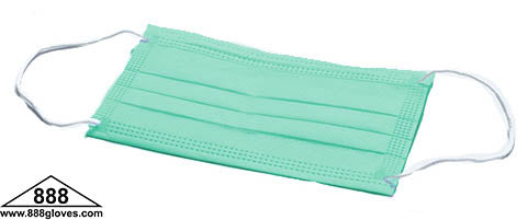90-103GN - 3 Ply Earloop Face Mask - Green