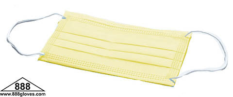 90-103Y - 3 Ply Earloop Face Mask - Yellow