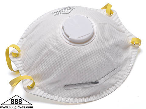 90-9510NV - N95 Valved Particulate - NIOSH N95 Approved - White