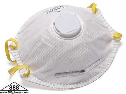 90-9510NV - N95 Valved Particulate - NIOSH N95 Approved - White