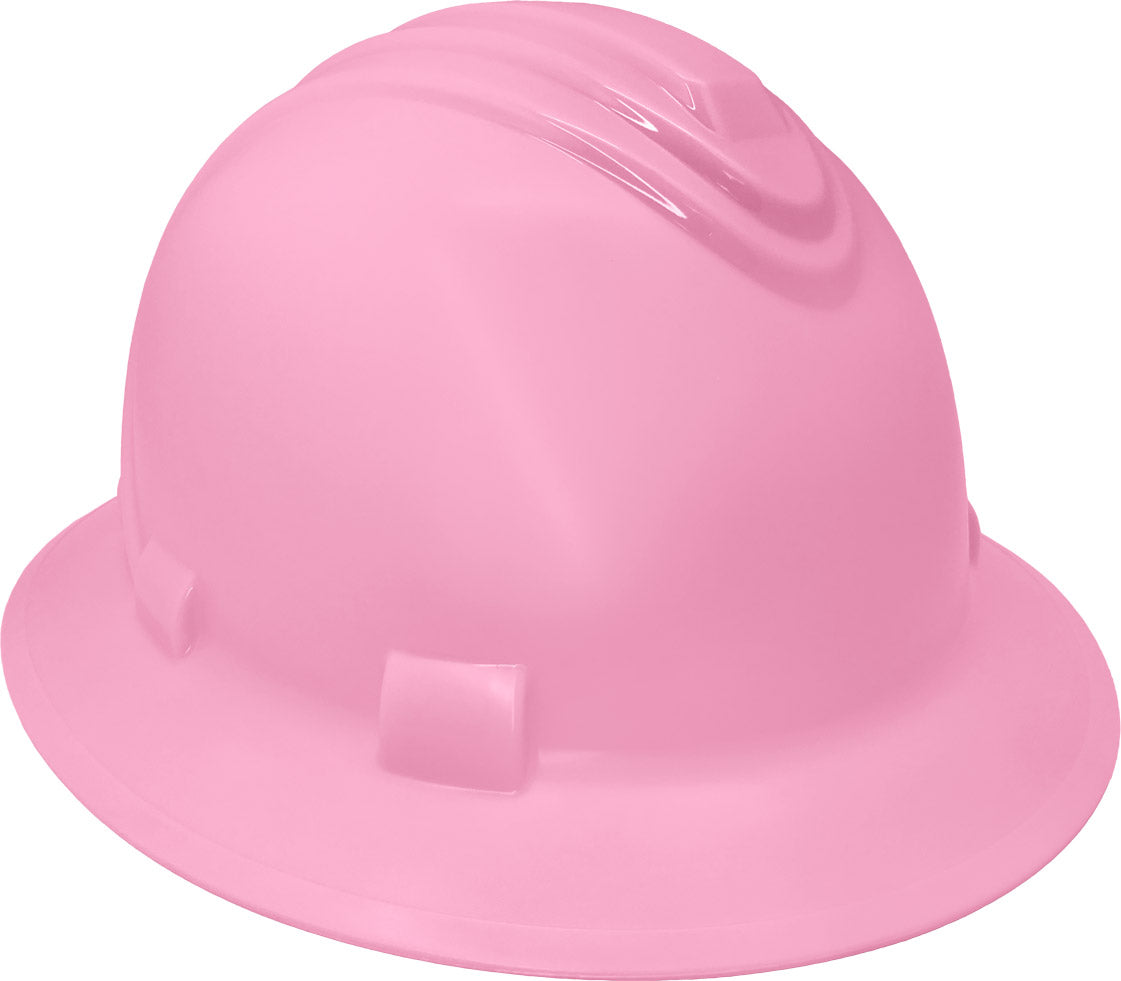 92-1416R/P - Hard Hat - Full Brim Stylo 6 Point Ratchet Suspension - Pink