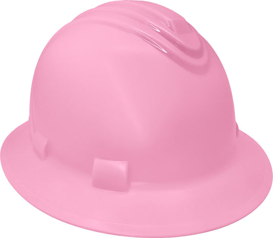 92-1416R/P - Hard Hat - Full Brim Stylo 6 Point Ratchet Suspension - Pink