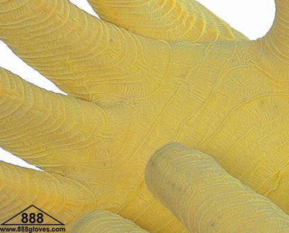 96-5416 - Natural Rubber Coated Crinkle Finish Gloves - Knit Wrist - Beige