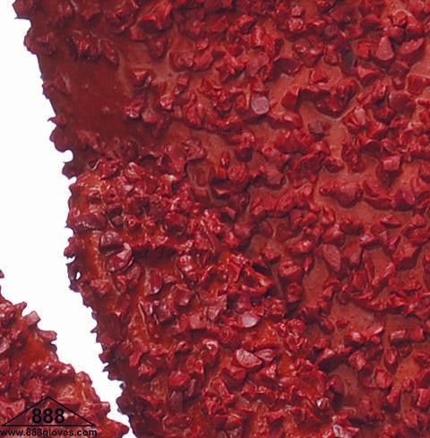 96-5418 - Red PVC Gloves - Rocky Finish, 2.5" Safety Cuff