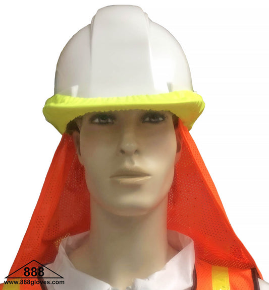 98-002-O - Hard Hat Neck Shade - Universal Size - Hi Vis Orange