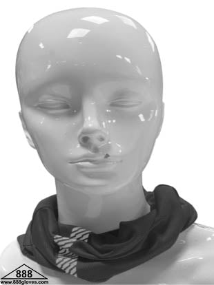 98-100-BK - Head and Neck Wear - Neck Gaiter with Reflector - Black