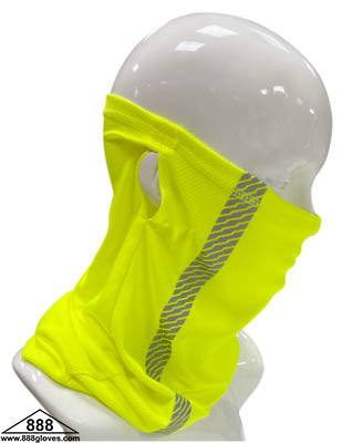 98-100-G - Head and Neck Wear - Neck Gaiter with Reflector - Hi Vis Yellow
