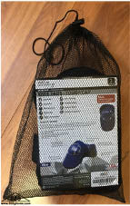 98-912A - Knee Pads - Single Clip and Velcro Closure - Black and Clear