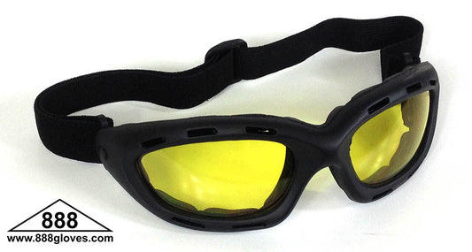 99-G8800-A - Safety Goggles - Challenger - Black Frame - Amber Lenses