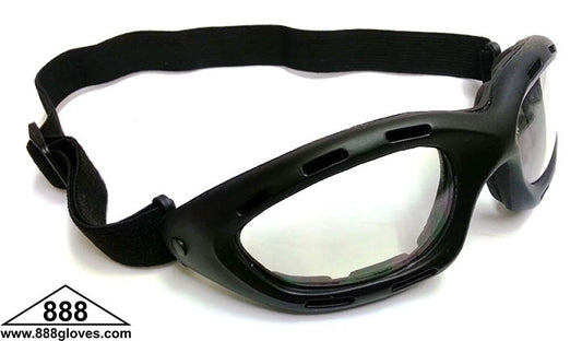99-G8800-CAF - Safety Goggles - Challenger - Black Full Frame with Clear Anti Fog Lenses