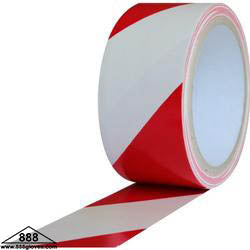 99-T010-RW - Tapes - Vinyl Marking Tape - Red and White Stripes