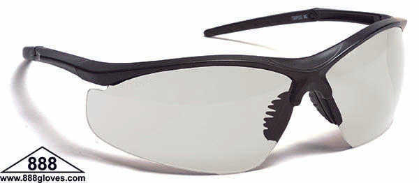 99-T8900-CAF - Safety Glasses - Torpedo - Black Half Frame with Clear Anti Fog Lenses