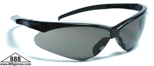 99-T9000-G - Safety Glasses - Lightning - Black Half Frame with Grey Tinted Lenses