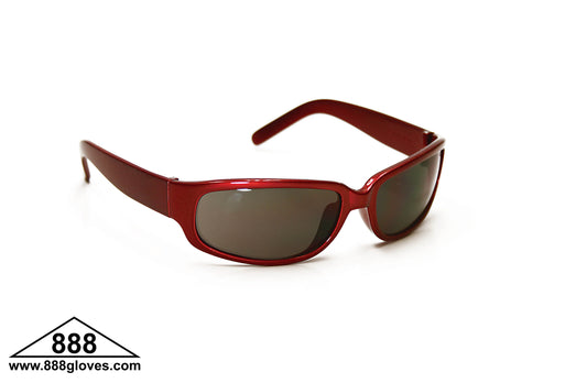 99-T9300R-GAF - Safety Glasses - Legend - Red Full Frame with Grey Tinted Anti Fog Lenses