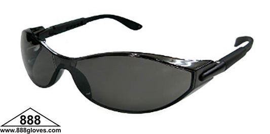 99-T9600-G - Type 10 - Safety Glasses - Frameless with Black Temples and Grey Tinted Lenses