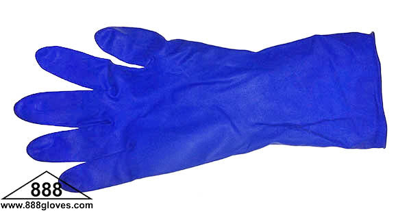 MGUGET - Disposable Gloves - Medical Latex Ultragard Powder Free High Risk, 12” Cuffs, 14 Mil - Blue
